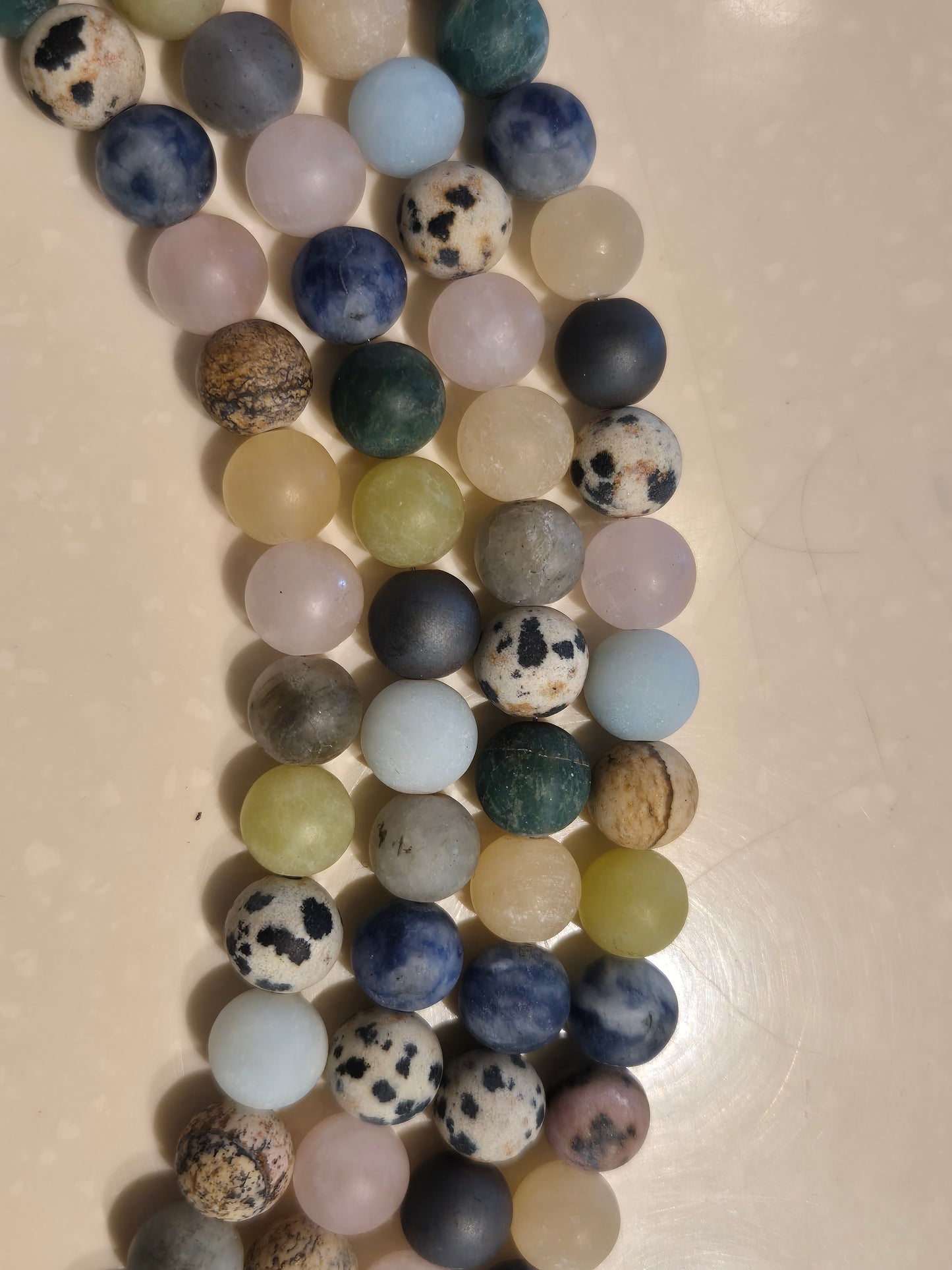 Sten kjede + armbånd sett