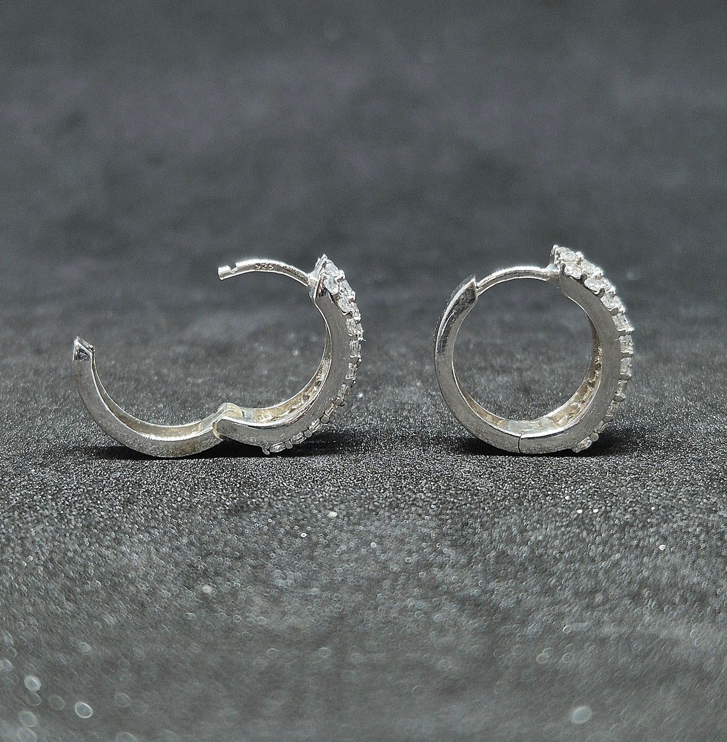 Zirkon sølv ørering