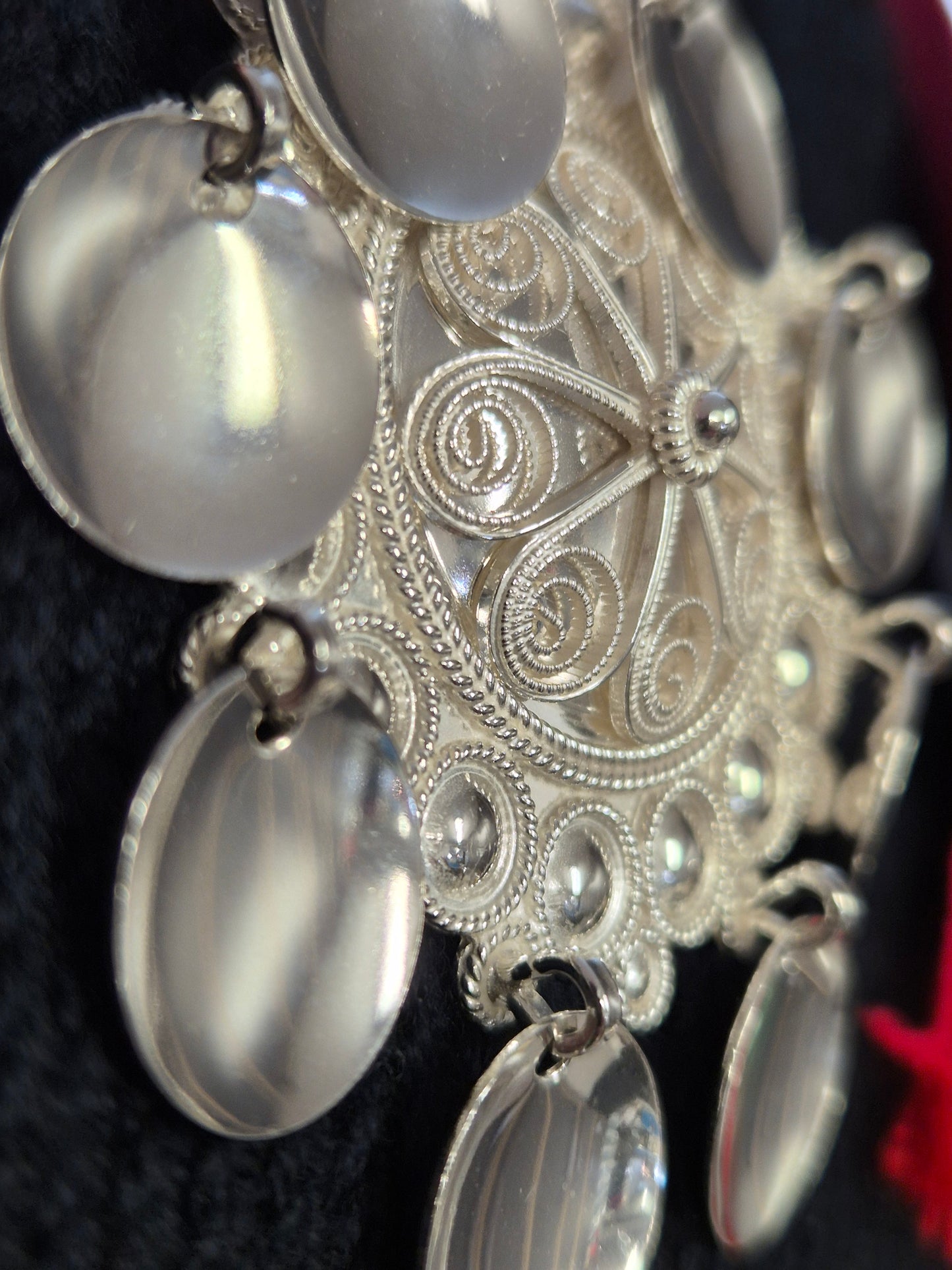 Liten lauvsølje m/hvit rose v.nr5