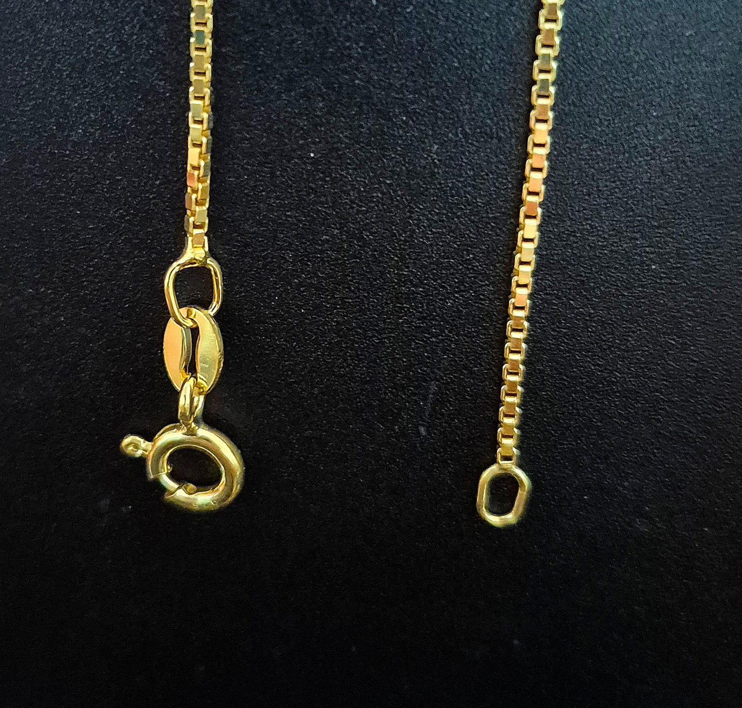 Venezia forgylt sølvkjede 45cm