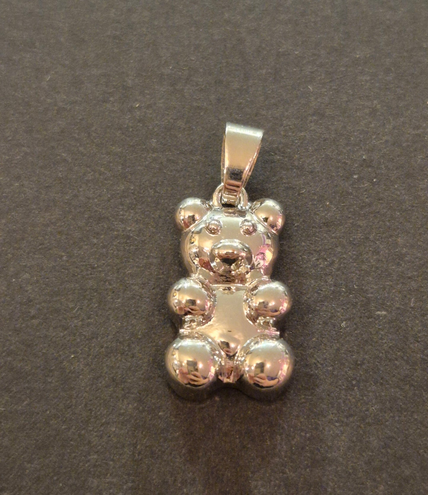 TEDDY BEAR SILVER PLAIN