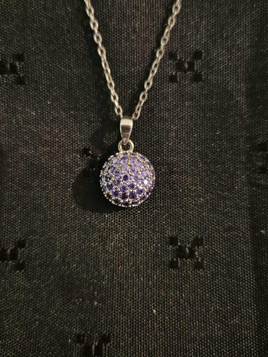 Lilla glass anheng m/kjede