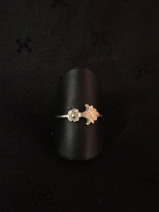 Viking rose sølvring