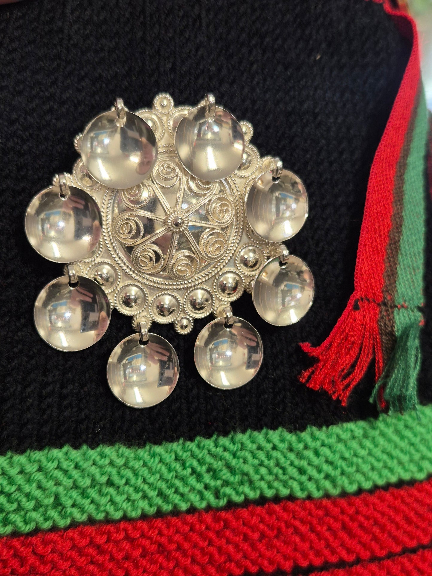 Liten lauvsølje m/hvit rose v.nr5