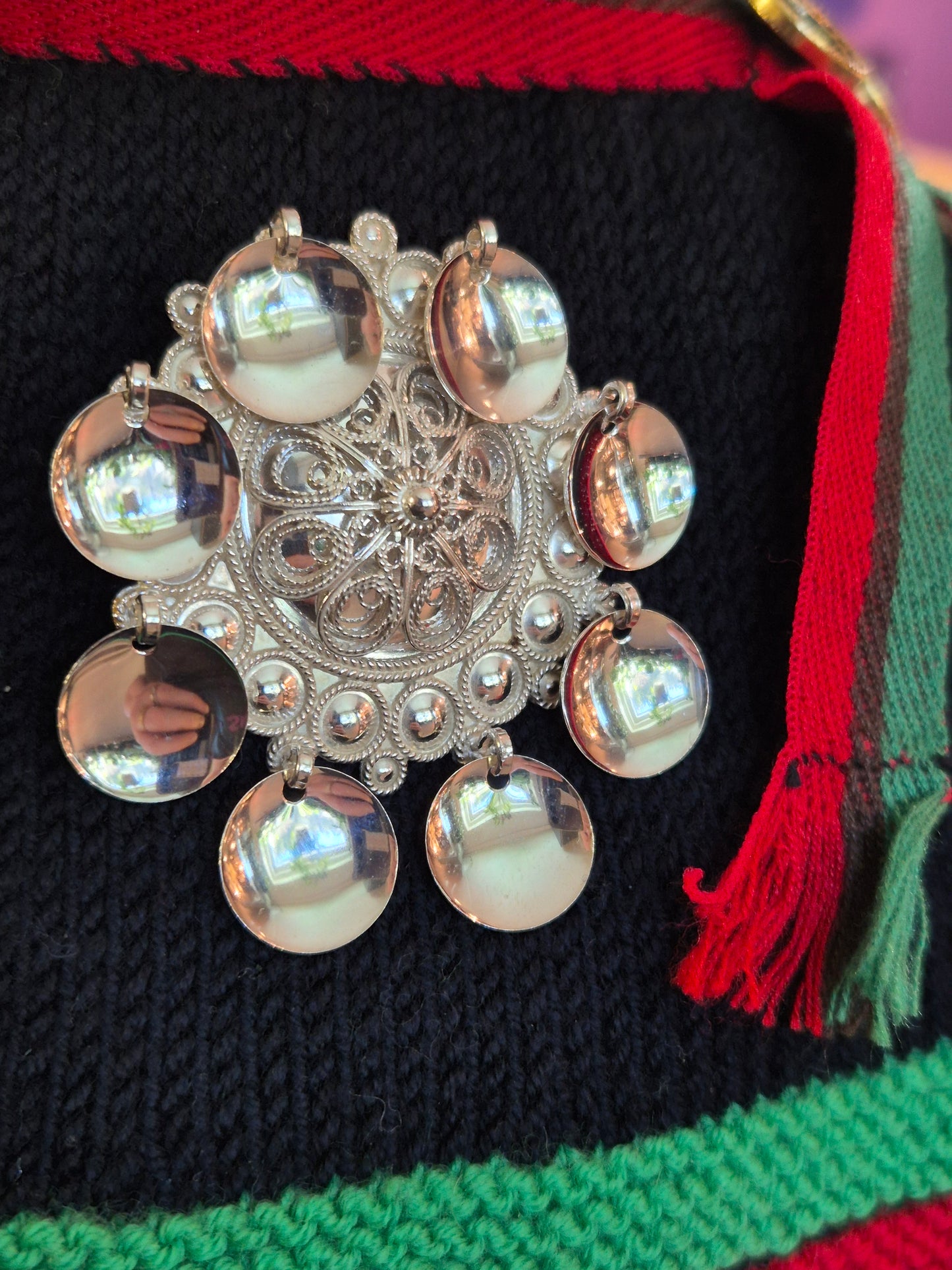 Liten lauvsølje m/hvit rose v.nr7