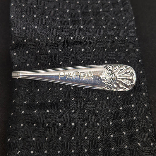 Slottsølv slipsnål m/PAPPA