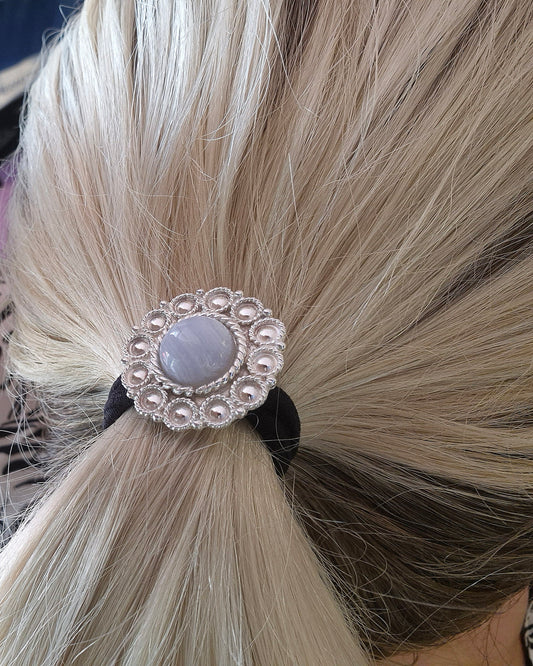 Bunad hårstrikk m/blonde agat